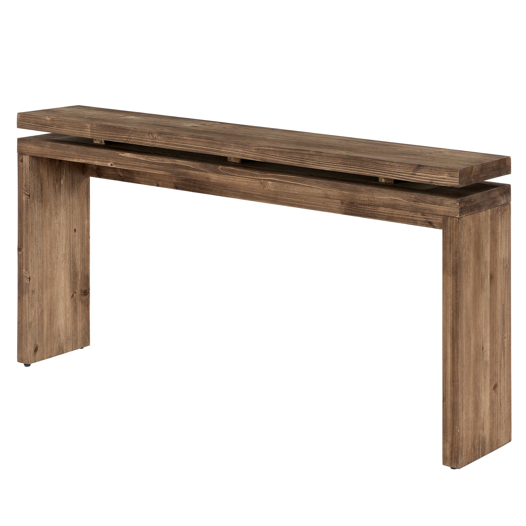 Tribesigns Console en bois massif de 160 cm, Table d'entrée étroite de style champêtre