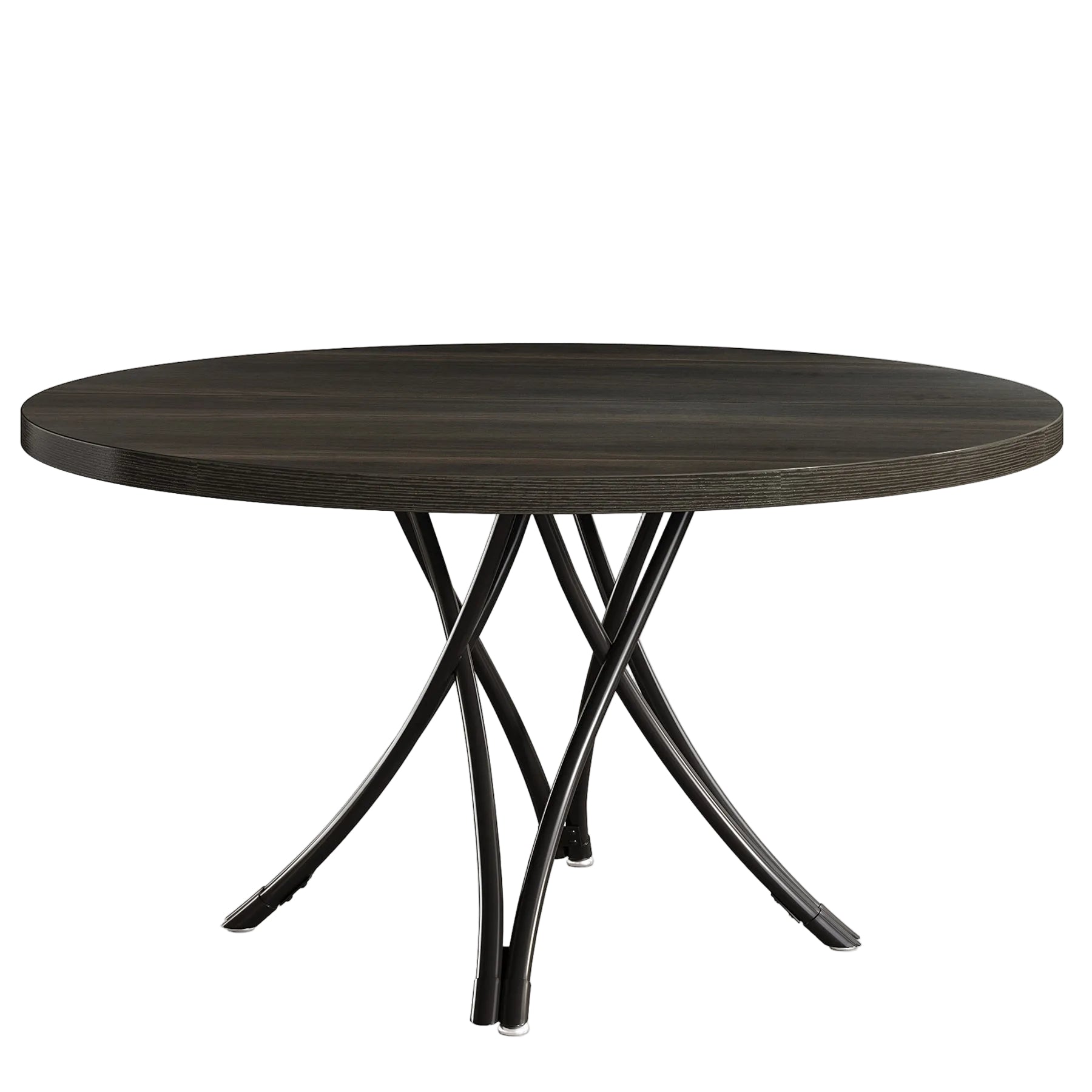 Tribesigns Table à manger ronde, Table à manger de cuisine moderne de 120 cm
