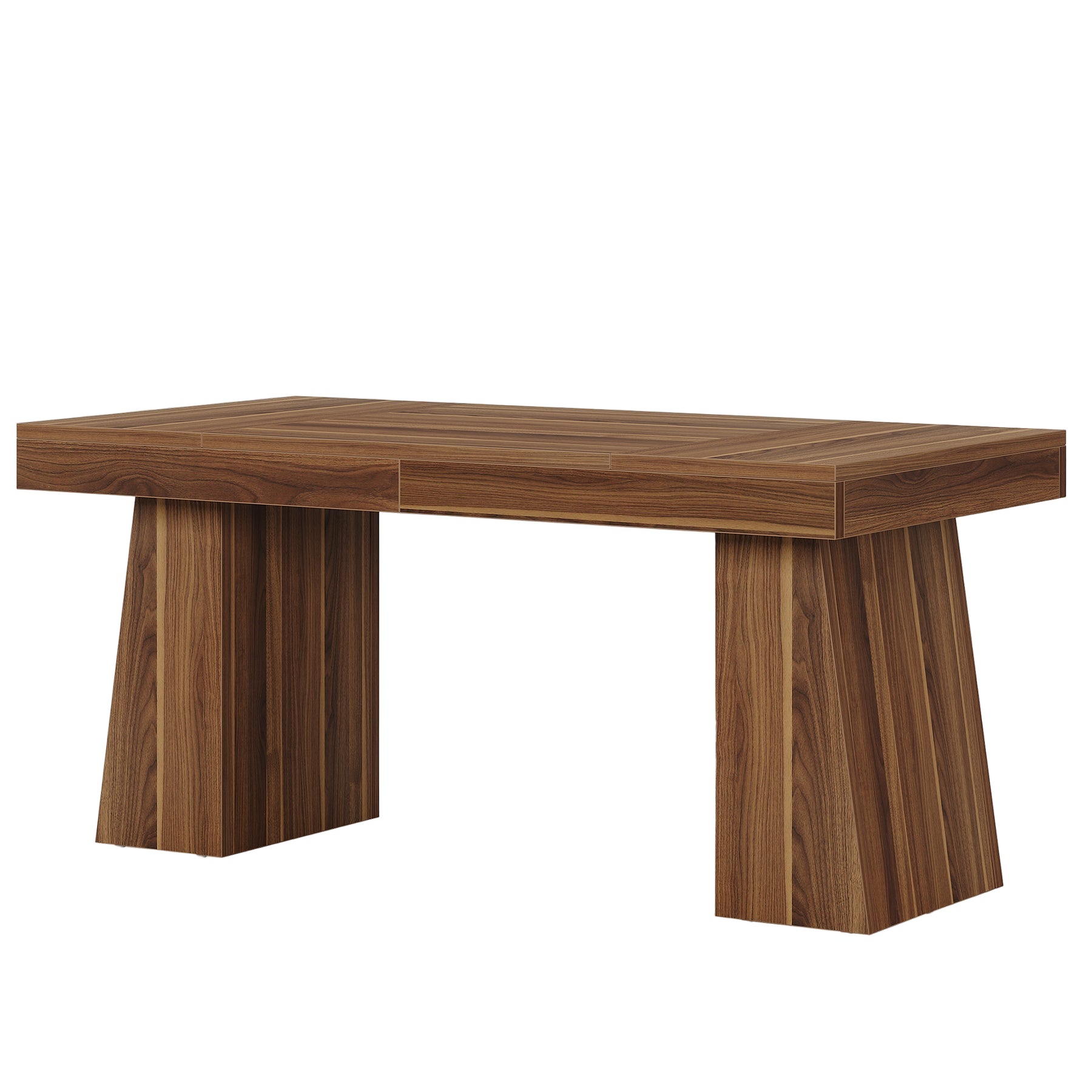 Tribesigns Table à manger 140 cm, Table de cuisine en bois pour 4 à 6 personnes