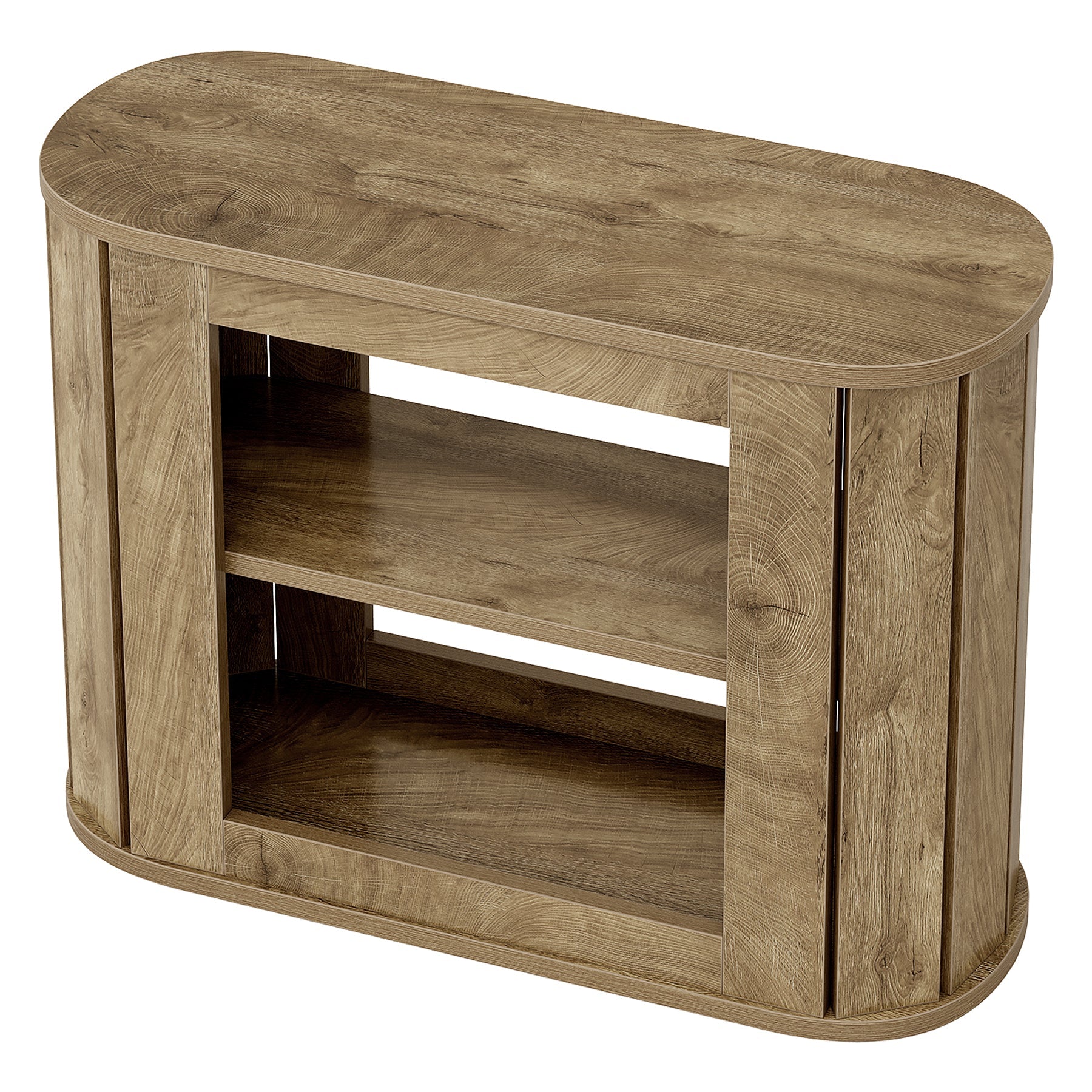 Tribesigns Table d'appoint à 3 étagères, Table de chevet étroite pour salon et chambre