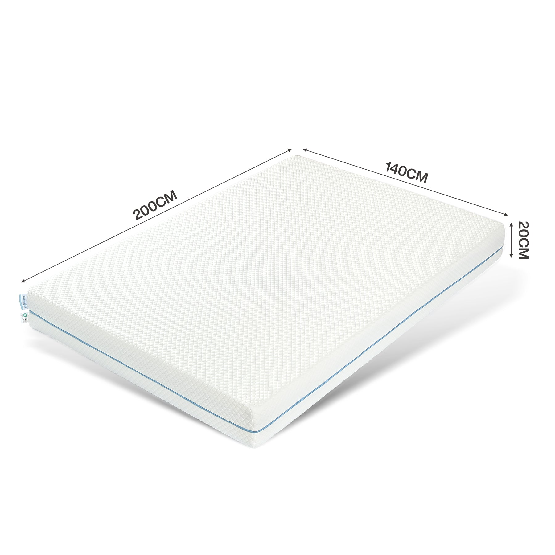 Tribesigns Matelas 90x200 cm, Épaisseur 20 cm, Matelas en Mousse à Mémoire de Forme