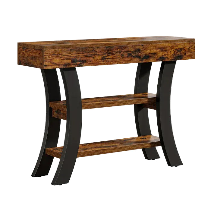 Tribesigns Console de 105 cm, Table d'entrée de canapé avec compartiments de rangement