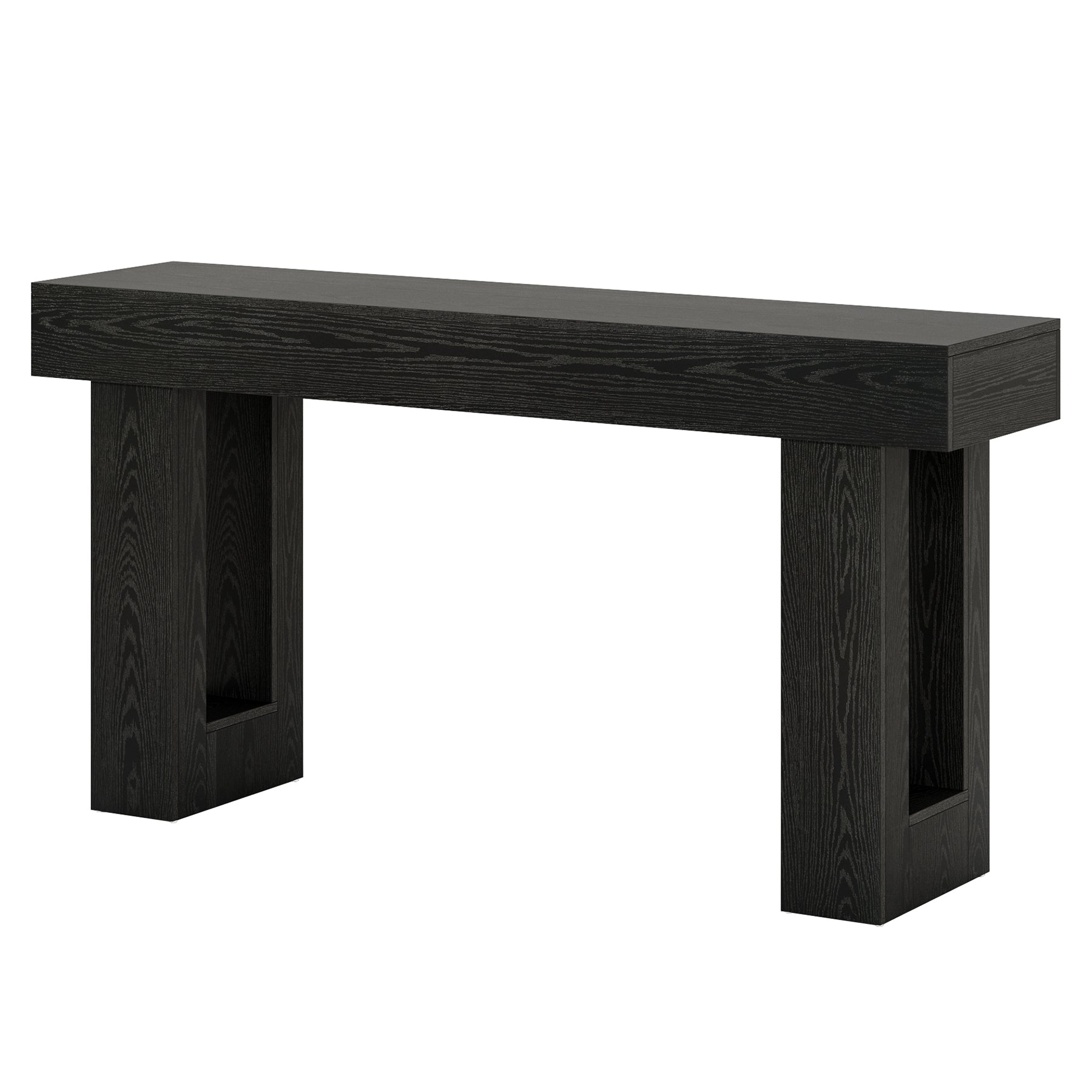 Tribesigns Console rectangulaire en bois de 160 cm de diamètre à placer derrière un canapé