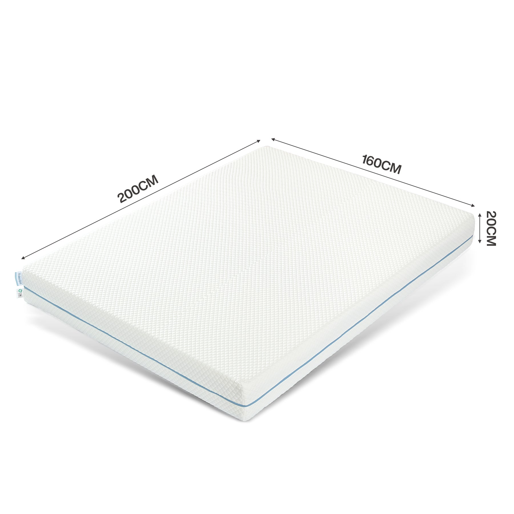 Tribesigns Matelas 90x200 cm, Épaisseur 20 cm, Matelas en Mousse à Mémoire de Forme