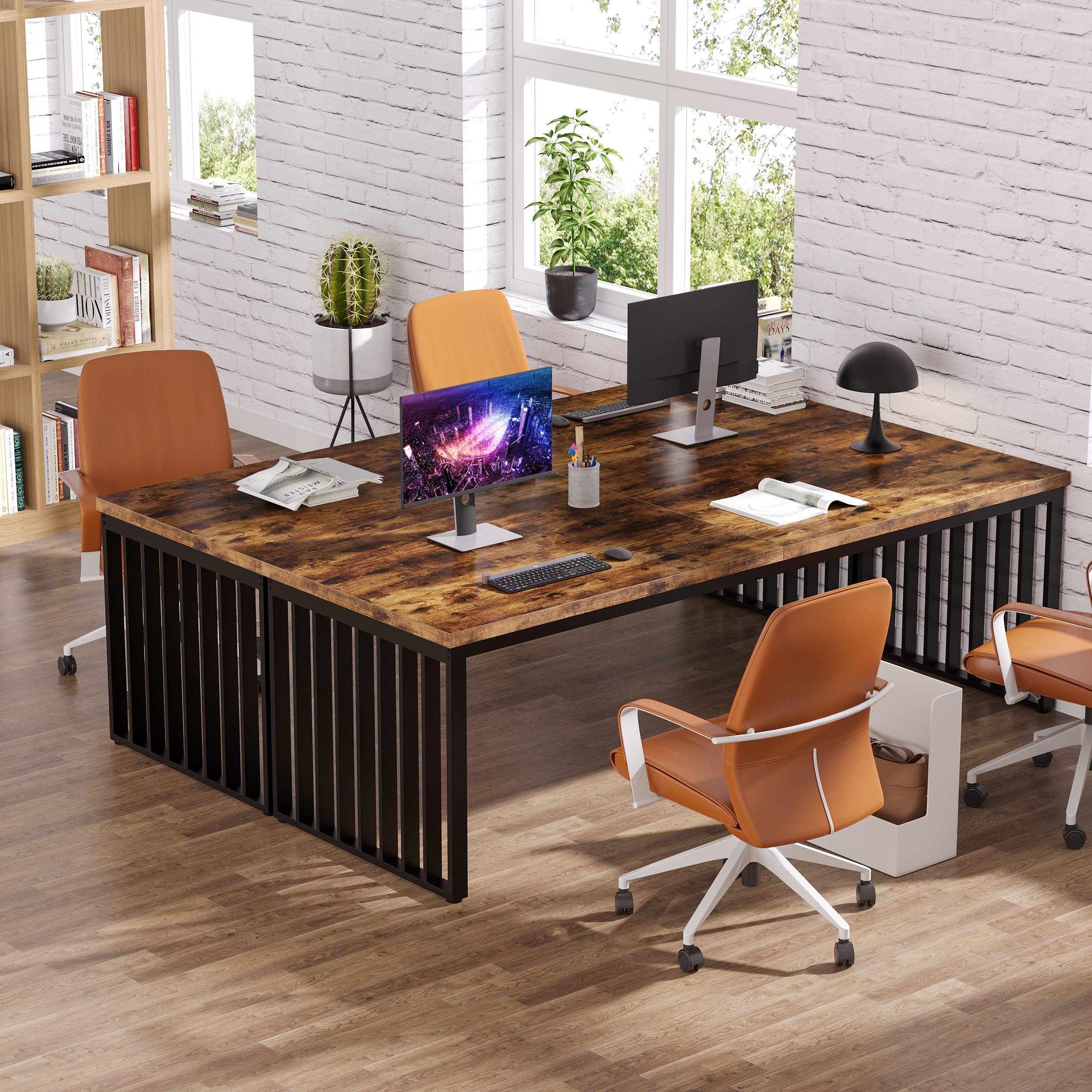 Tribesigns Bureau 180 cm, Bureau d'ordinateur Table de conférence