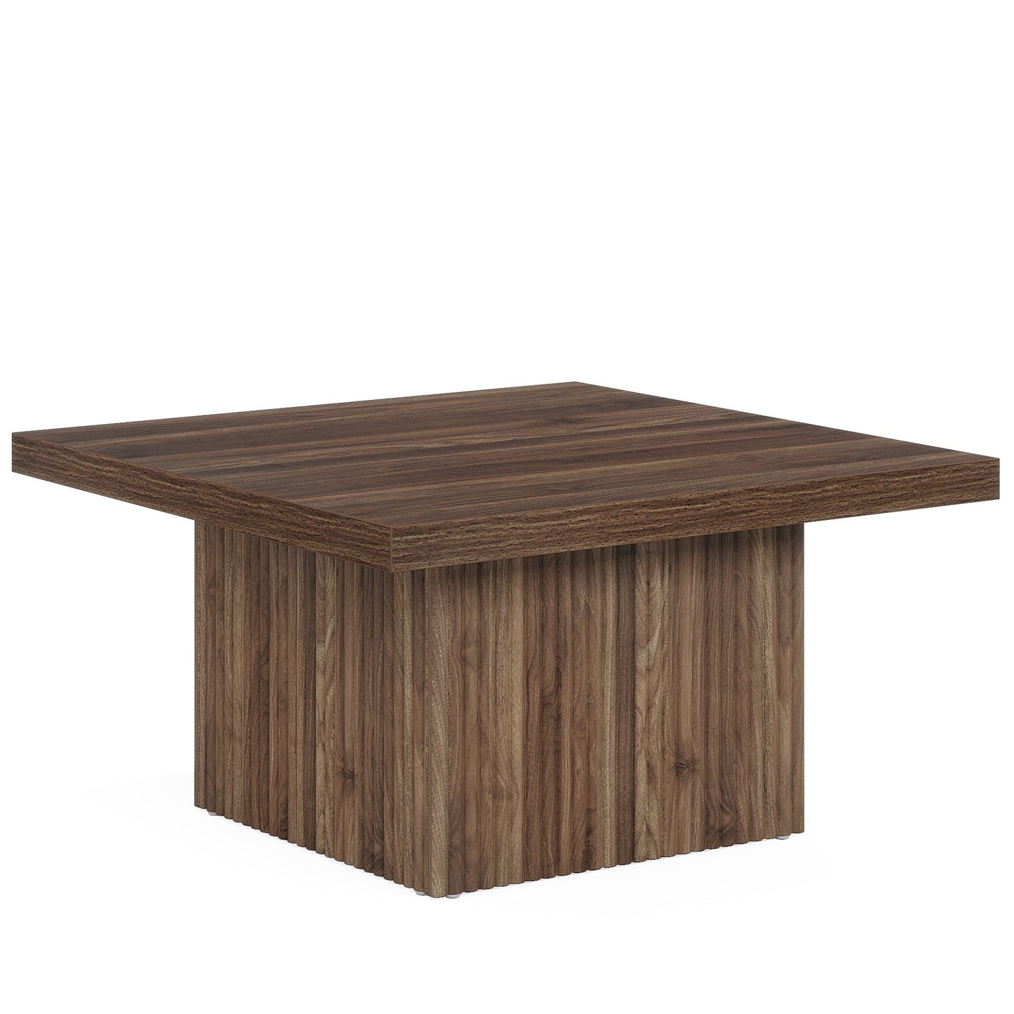Tribesigns Table basse carrée, Table de cocktail en bois de 80 cm