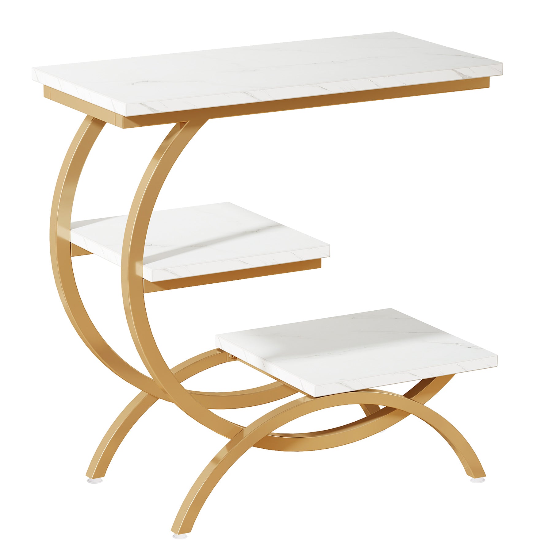 Tribesigns Table d'appoint C, Console de canapé avec rangement Table Basse à café