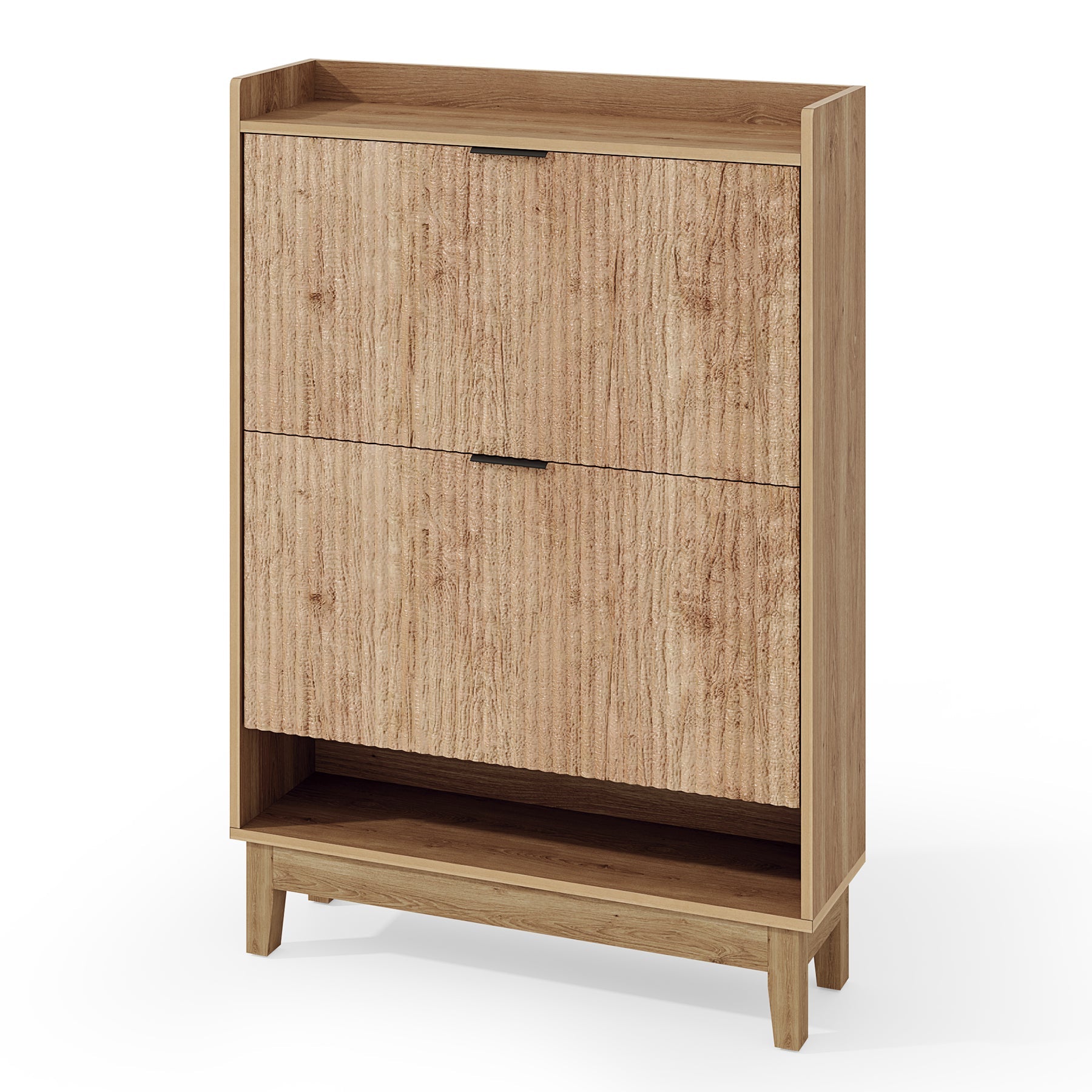 Tribesigns 80 cm Scarpiera, 2 cassetti scarpiera con ripiani per ingresso