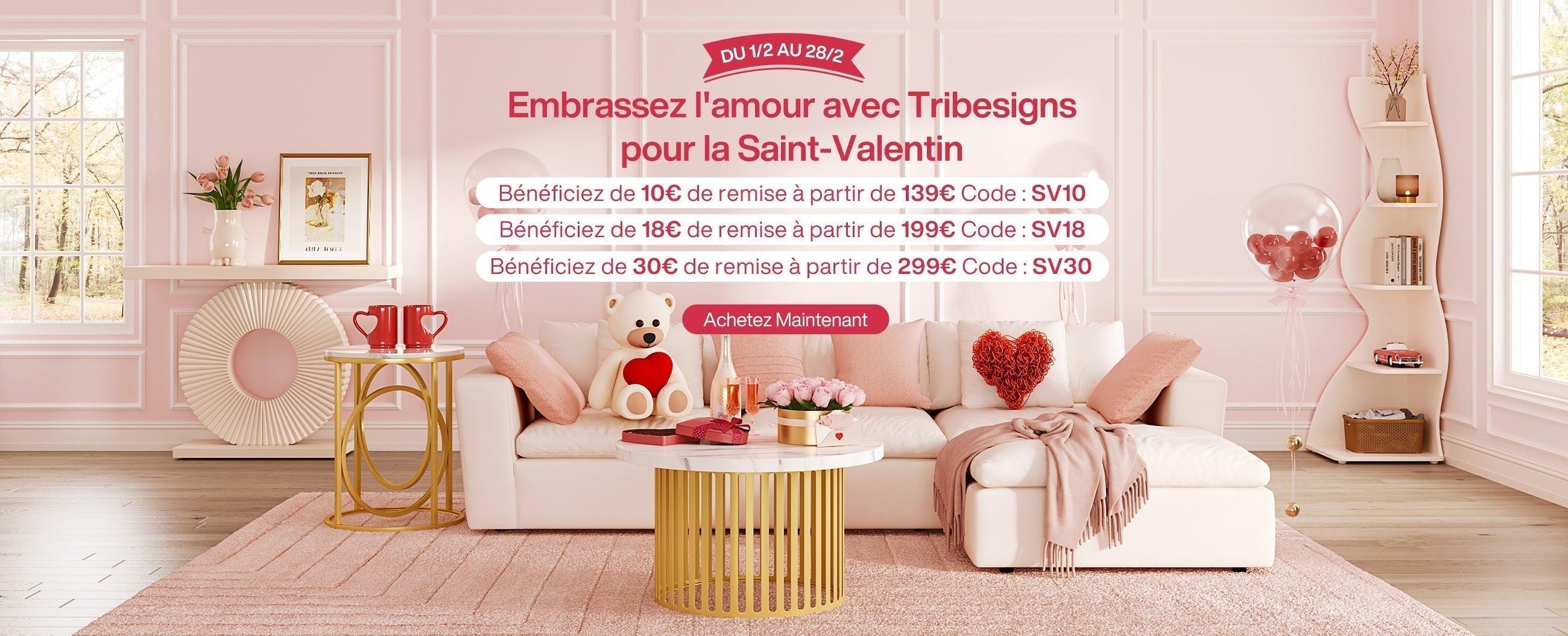 Célébrez l'Amour avec Tribesigns : Offres Spéciales pour la Saint-Valentin !