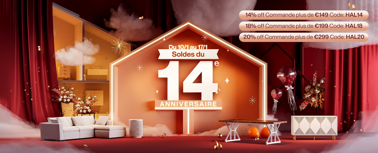 Tribesigns célèbre son 14e anniversaire avec une vente de meubles à prix réduits en exclusivité