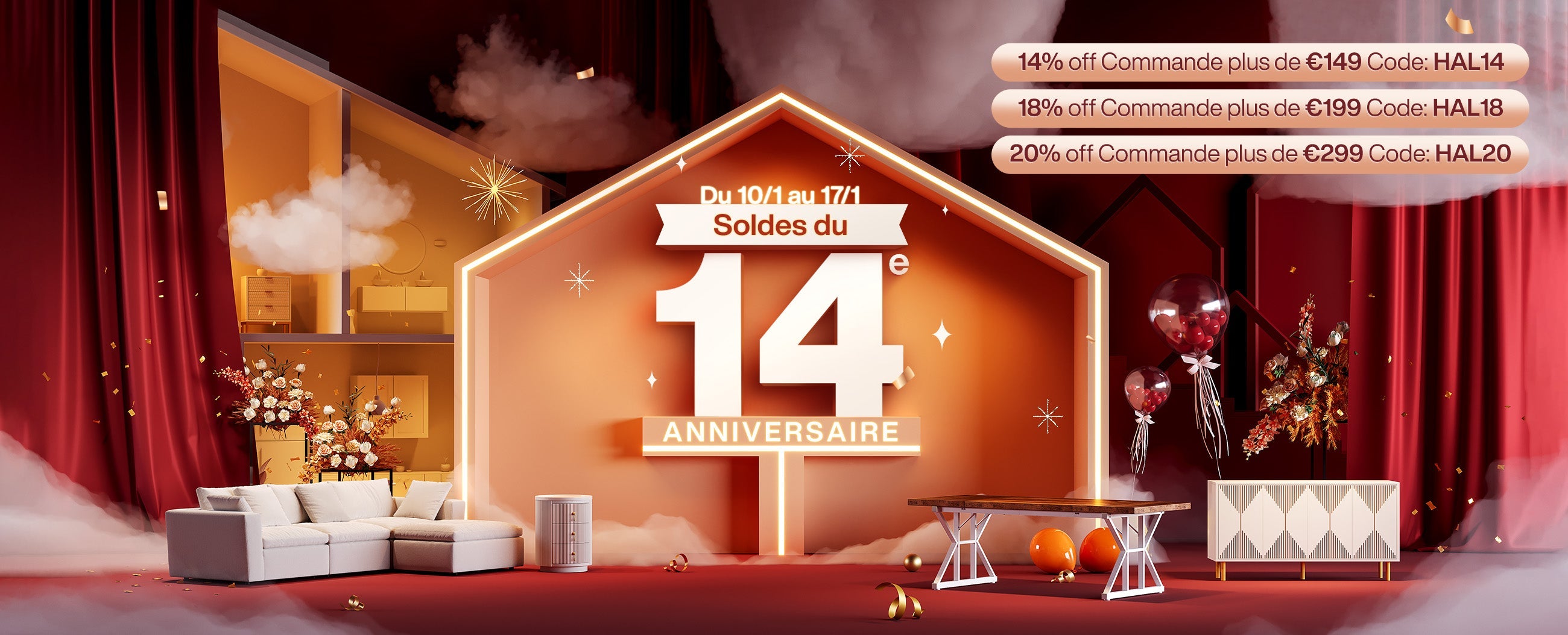 Tribesigns célèbre son 14e anniversaire avec une vente de meubles à prix réduits en exclusivité