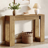 Tribesigns Console étroite de 105 cm, Table d'entrée rustique pour couloir et salon 3