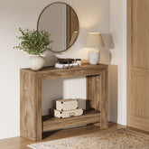 Tribesigns Table console rectangulaire en bois, Table d'entrée géométrique simple pour le couloir 3
