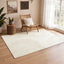 Tribesigns Tapis de salon lavable , Motif abstrait poils ras doux, Style bohème minimaliste, antidérapant