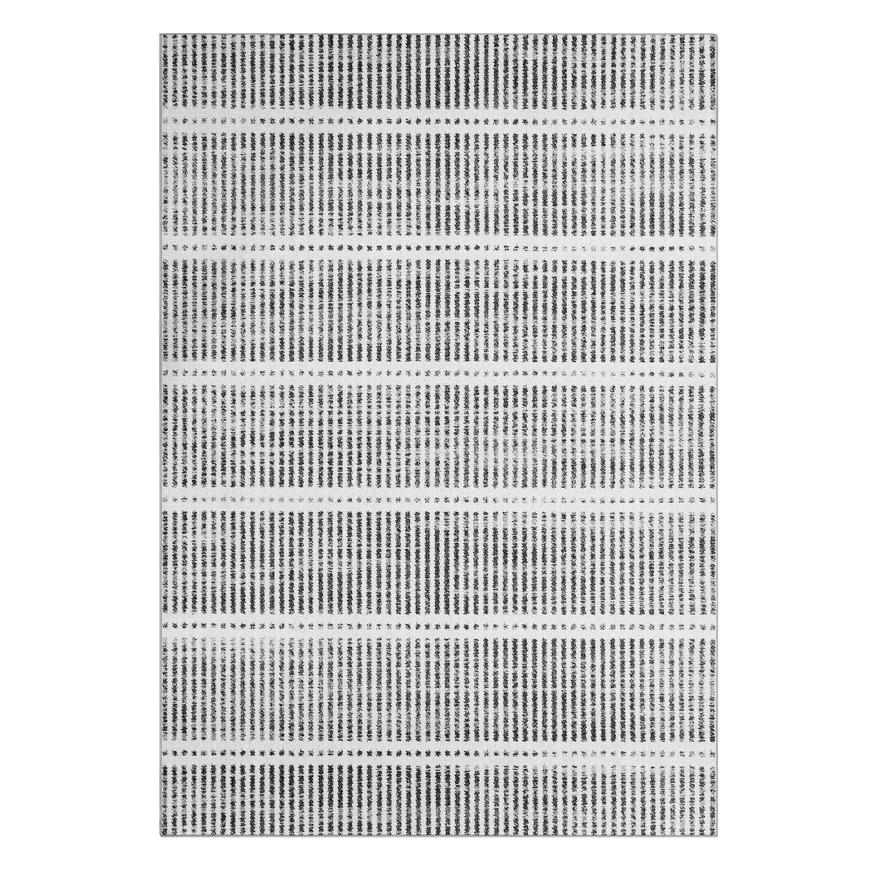 Tribesigns Tapis lavable à poils ras, 160 x 230 cm & 200x300 cm Ultra-fin, Design rayé style ferme