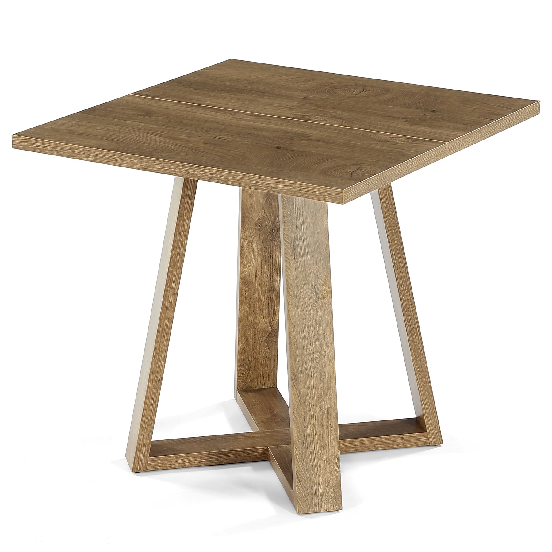 Tribesigns Table à manger plateau carré de 80 cm pour 4 personnes