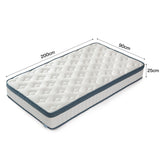 Tribesigns Matelas, Hauteur 25 cm, Matelas à Ressorts ensachés dureté Moyenne H3, Matelas orthopédique 7 Zones certifié Oeko-TEX 3