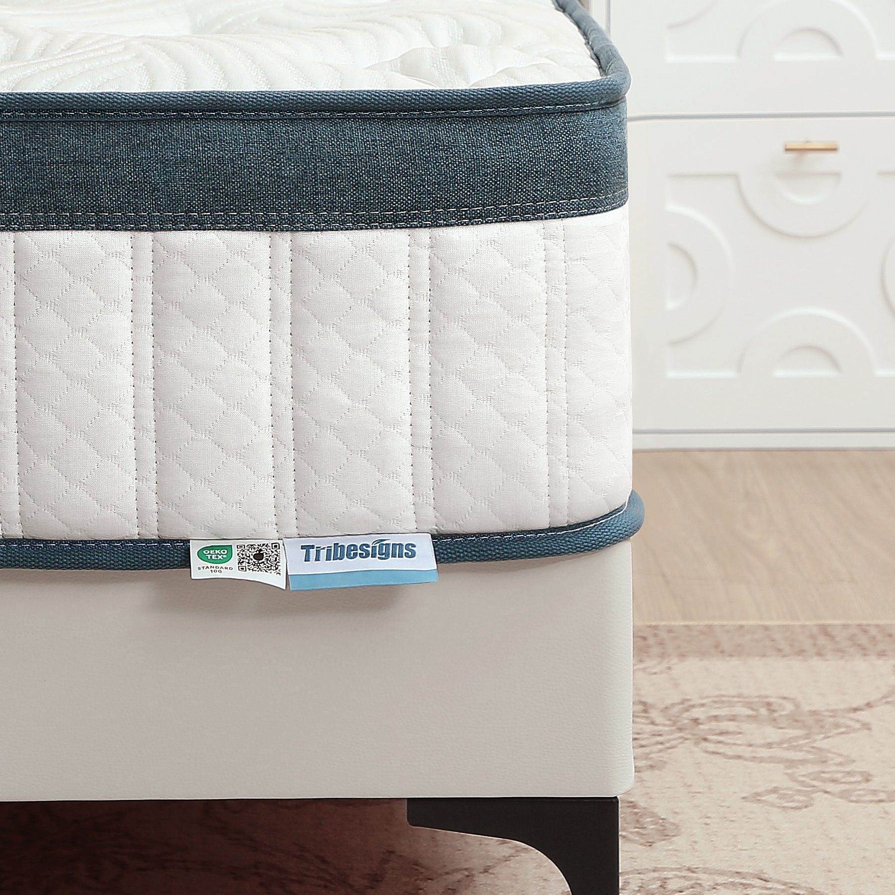 Tribesigns Matelas, Hauteur 25 cm, Matelas à Ressorts ensachés dureté Moyenne H3, Matelas orthopédique 7 Zones certifié Oeko-TEX