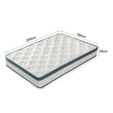 Tribesigns Matelas, Hauteur 25 cm, Matelas à Ressorts ensachés dureté Moyenne H3, Matelas orthopédique 7 Zones certifié Oeko-TEX 3
