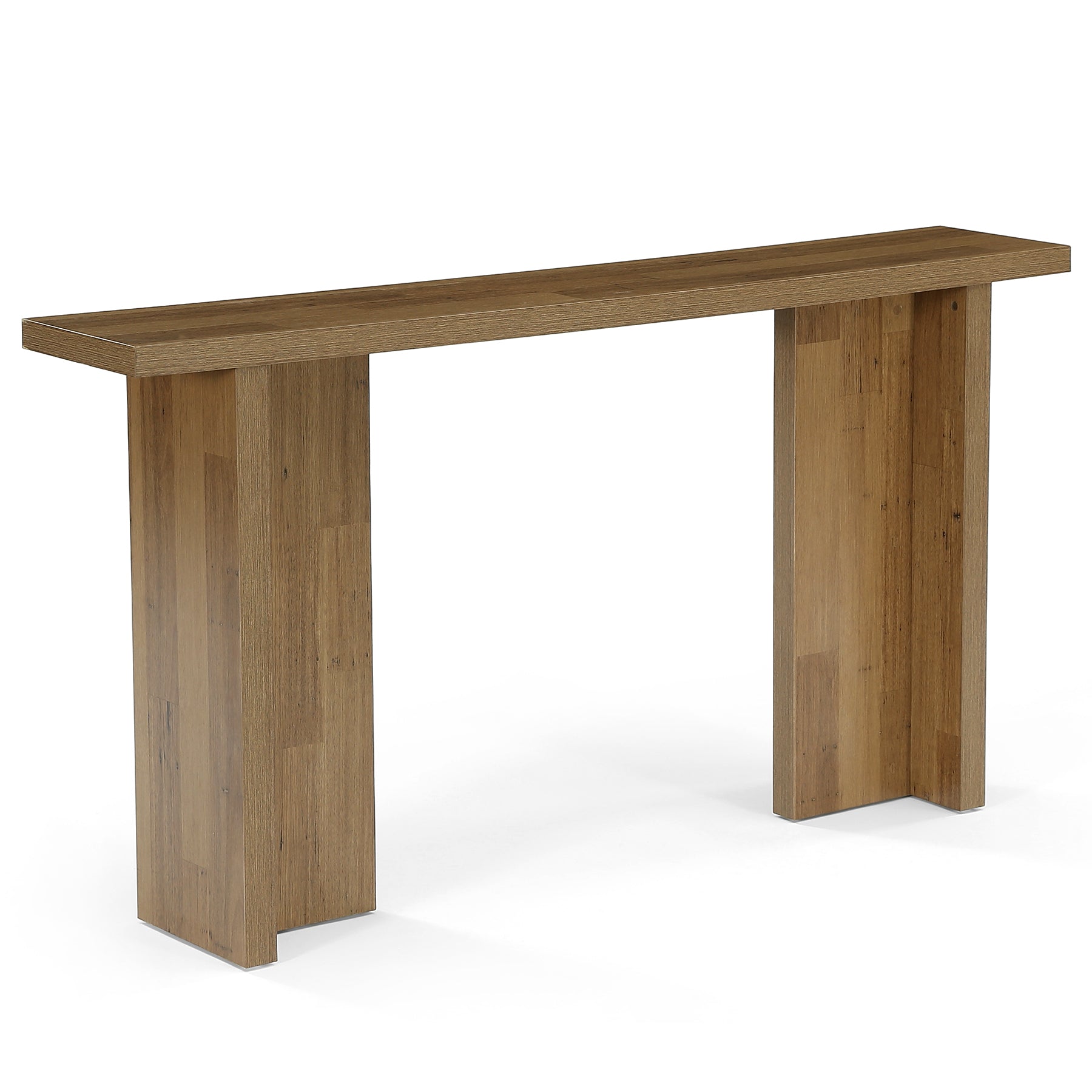 Tribesigns Console 160 cm, Table d'appoint étroite pour canapé aspect bois moderne