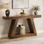 Tribesigns Table console industrielle de 140 cm pour entrée, Table basse de couloir