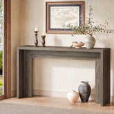 Tribesigns Console style campagne 140 cm, Table d'entrée étroite avec rangement 3