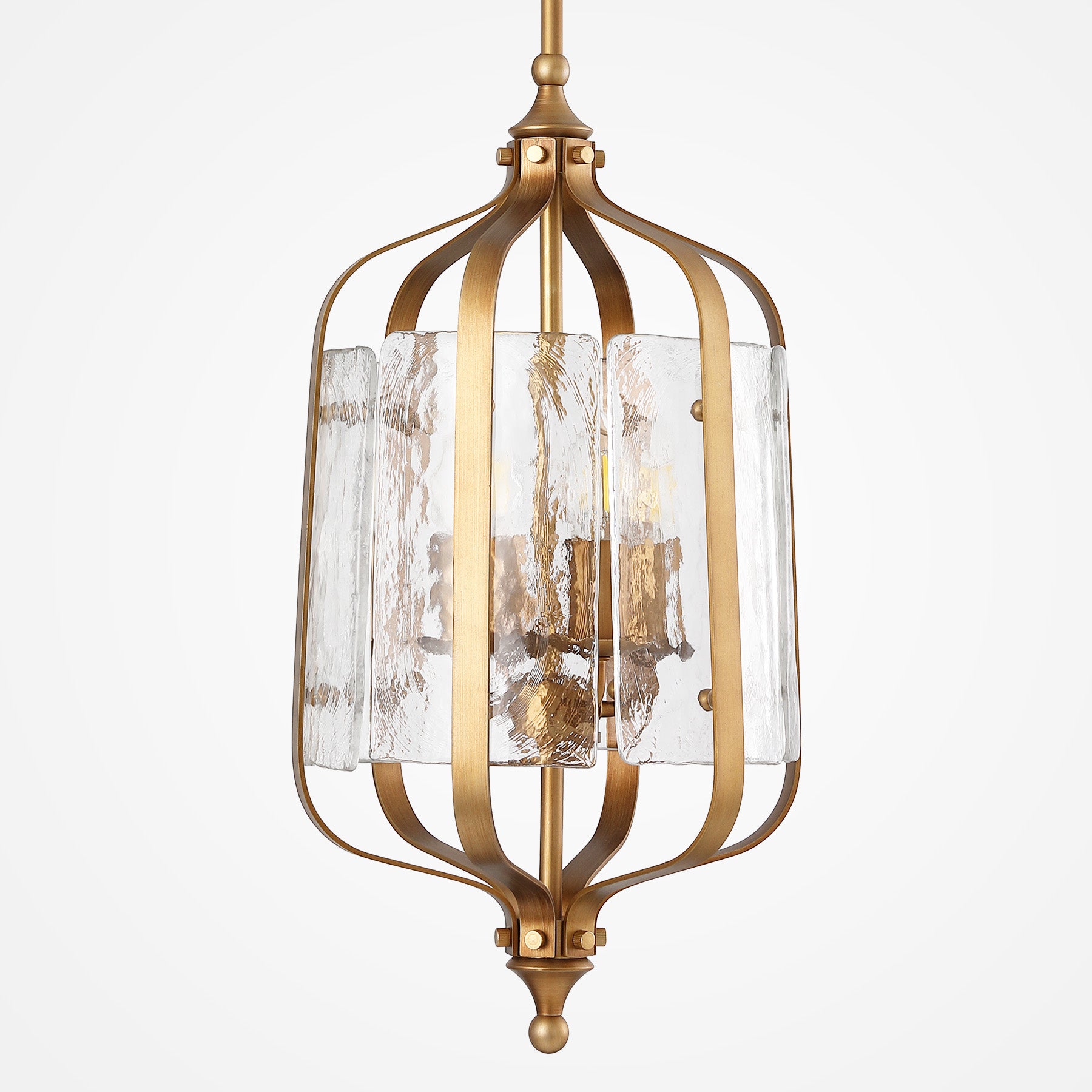 Tribesigns Suspension pour table à manger, lampe suspendue dorée vintage Ø27 cm, hauteur réglable