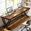 Tribesigns Bureau informatique, Double bureau long Table d'ordinateur pour deux