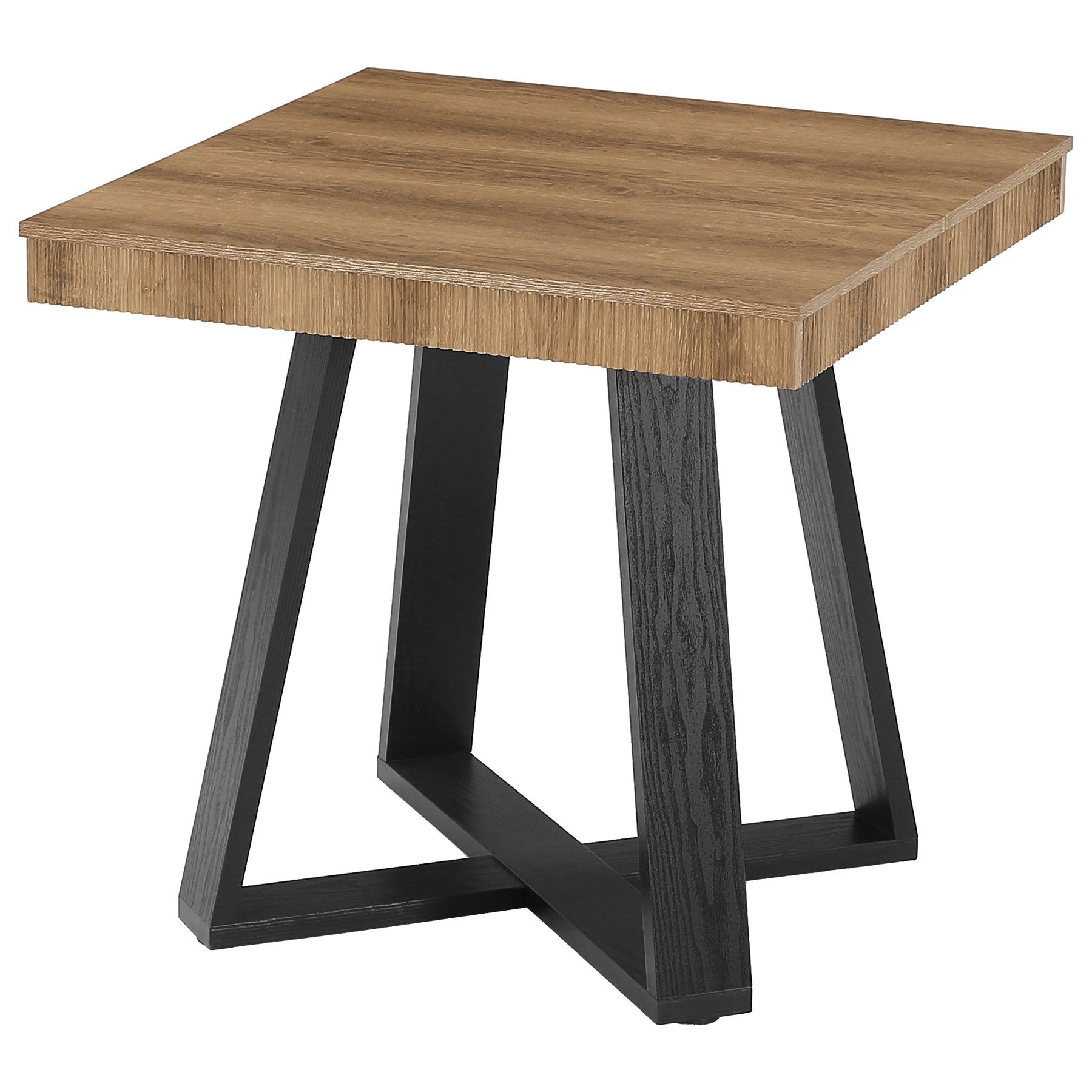 Tribesigns Petite table à manger carrée (80 x 80 cm) pour 2 à 4 personnes, Table de cuisine compacte avec piètement en X