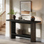 Tribesigns Console de style maison de campagne de 140 cm, Table étroite pour couloir et canapé
