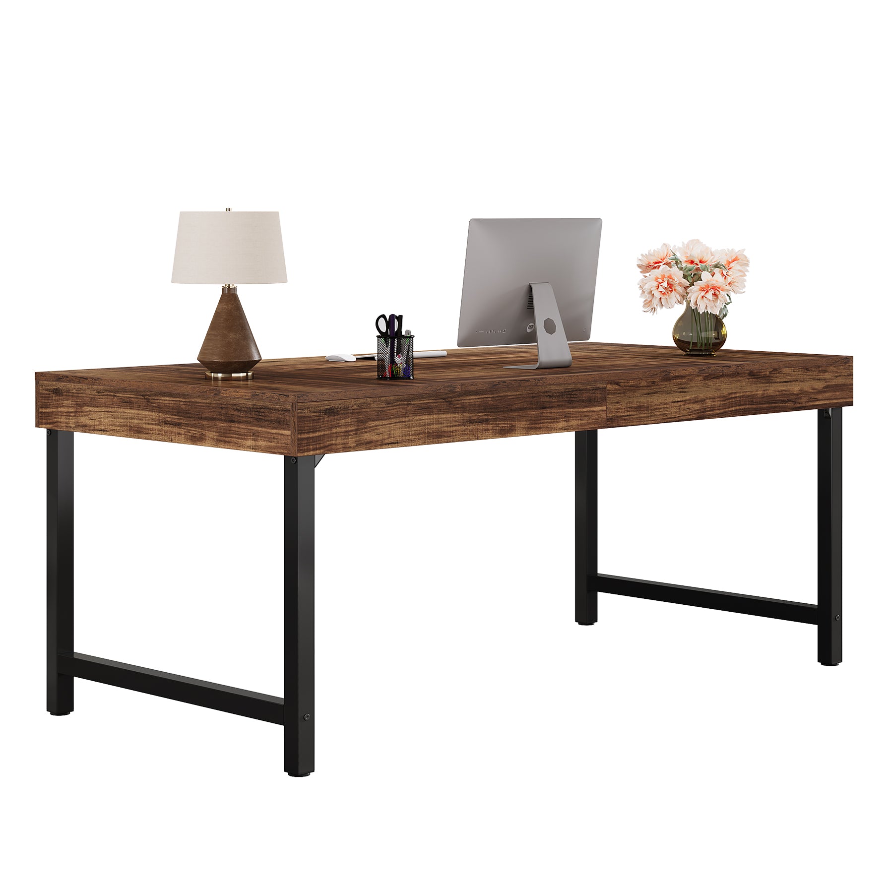 Tribesigns Bureau de direction de 140 cm, Bureau d'ordinateur simple pour le bureau à domicile