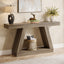 Tribesigns Table console industrielle de 140 cm pour entrée, Table basse de couloir