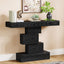 Tribesigns Console de 108 cm, Table de canapé en bois Table d'appoint avec base géométrique
