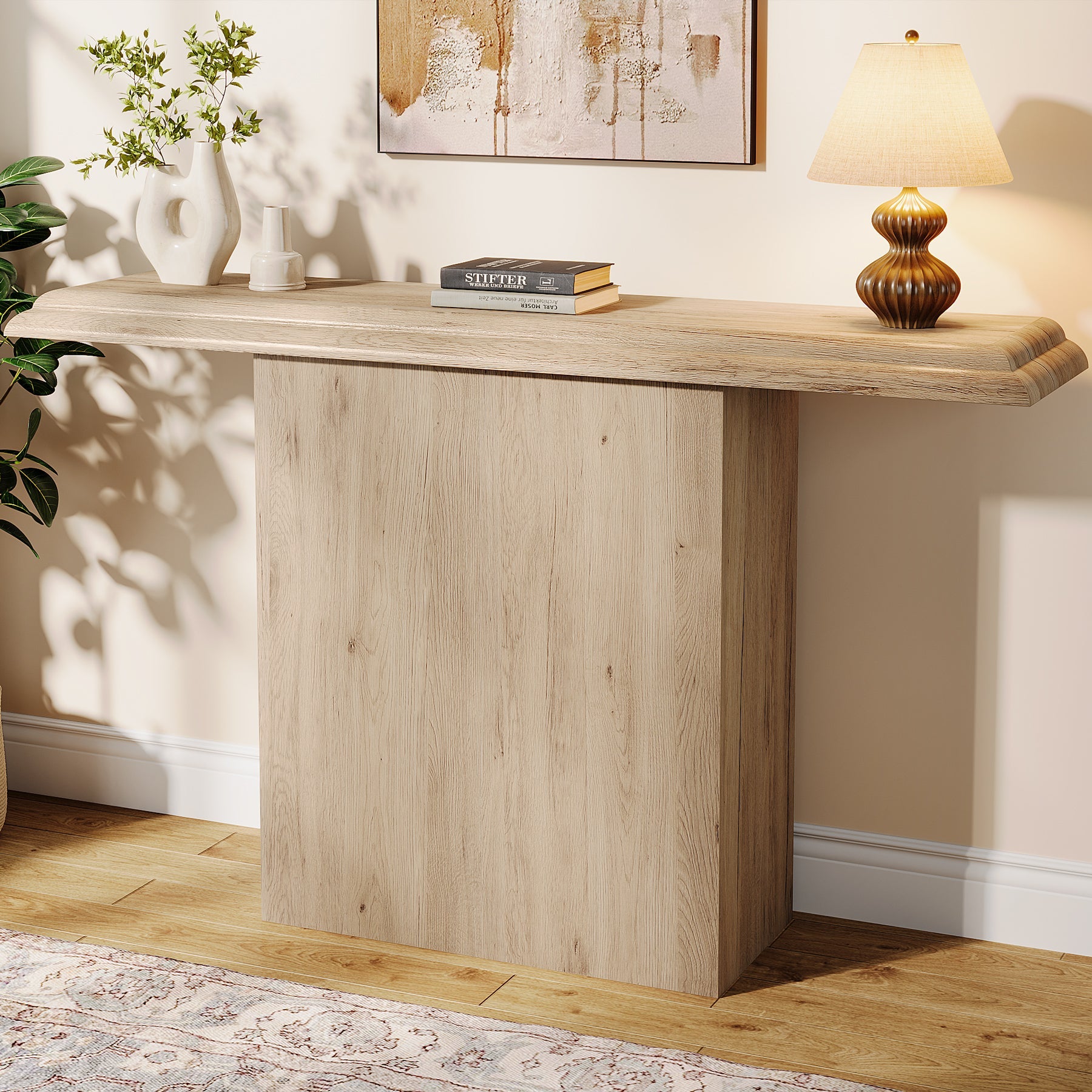 Tribesigns Table console 105 cm, Style ferme table d'entrée Table de canapé