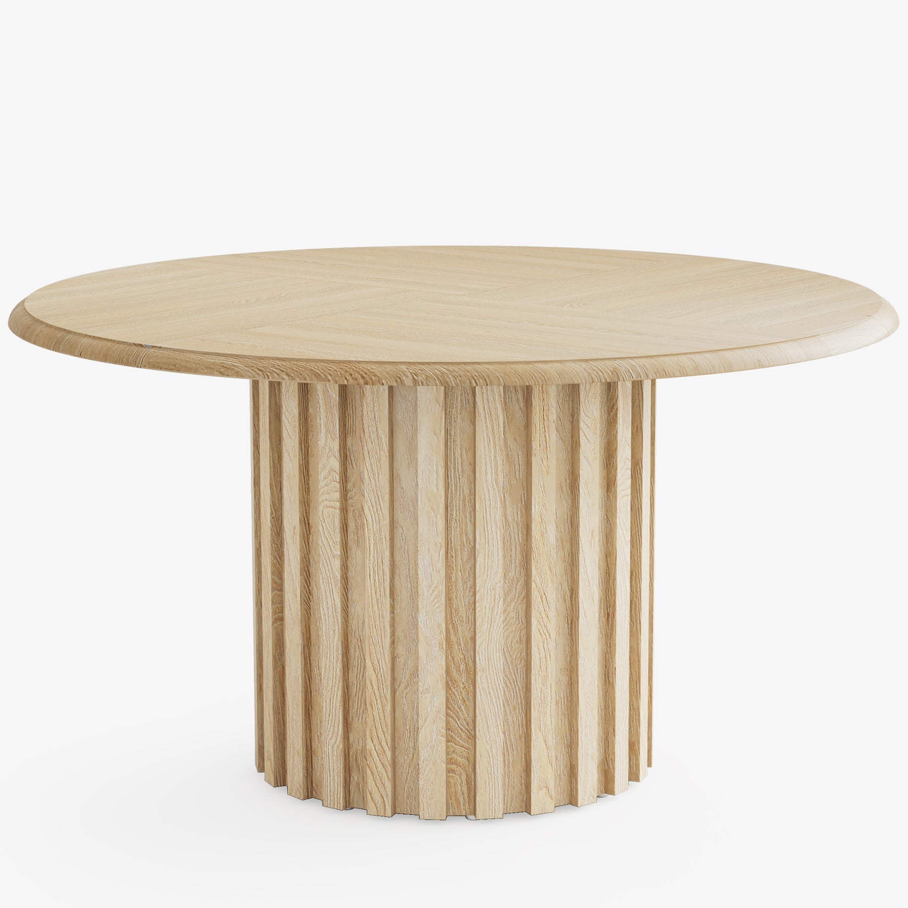 Tribesigns Table à manger ronde, Table de cuisine ronde moderne de 120 cm pour 4 personnes