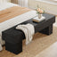 Tribesigns Banc de chambre extra long de 160 cm, Banc de ferme en bois pour chambre à coucher
