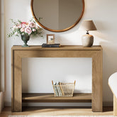 Tribesigns Console étroite avec rangement ouvert, 105 x 30 x 80 cm, Idéale pour l'entrée et le salon 3