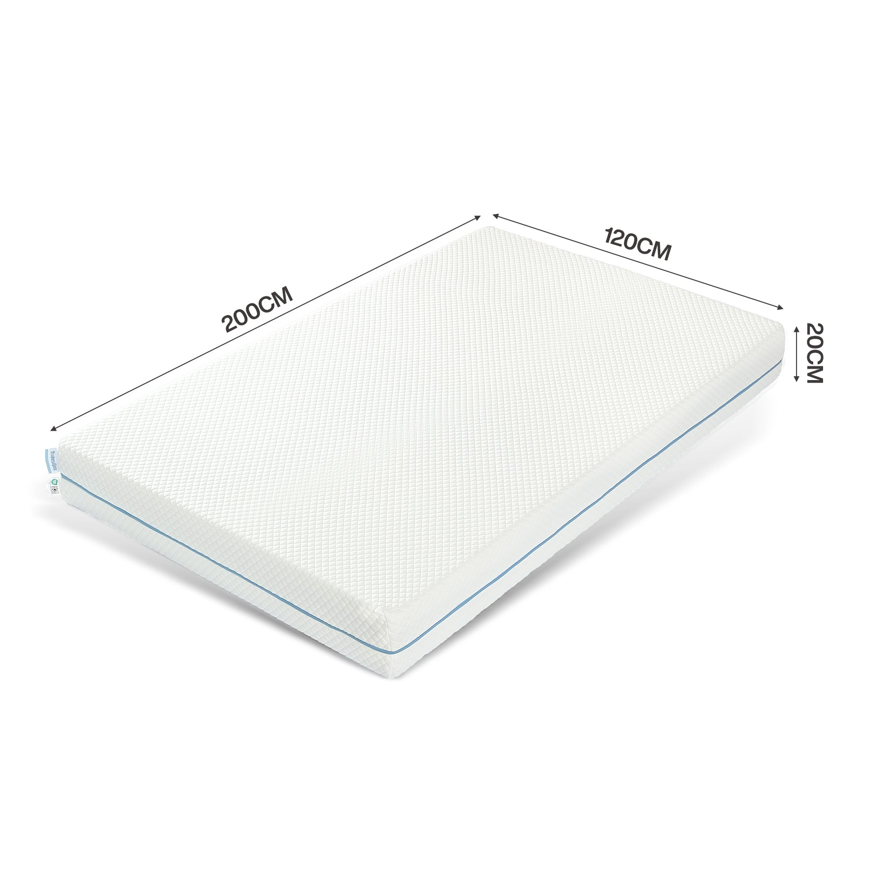 Tribesigns Matelas 90x200 cm, Épaisseur 20 cm, Matelas en Mousse à Mémoire de Forme