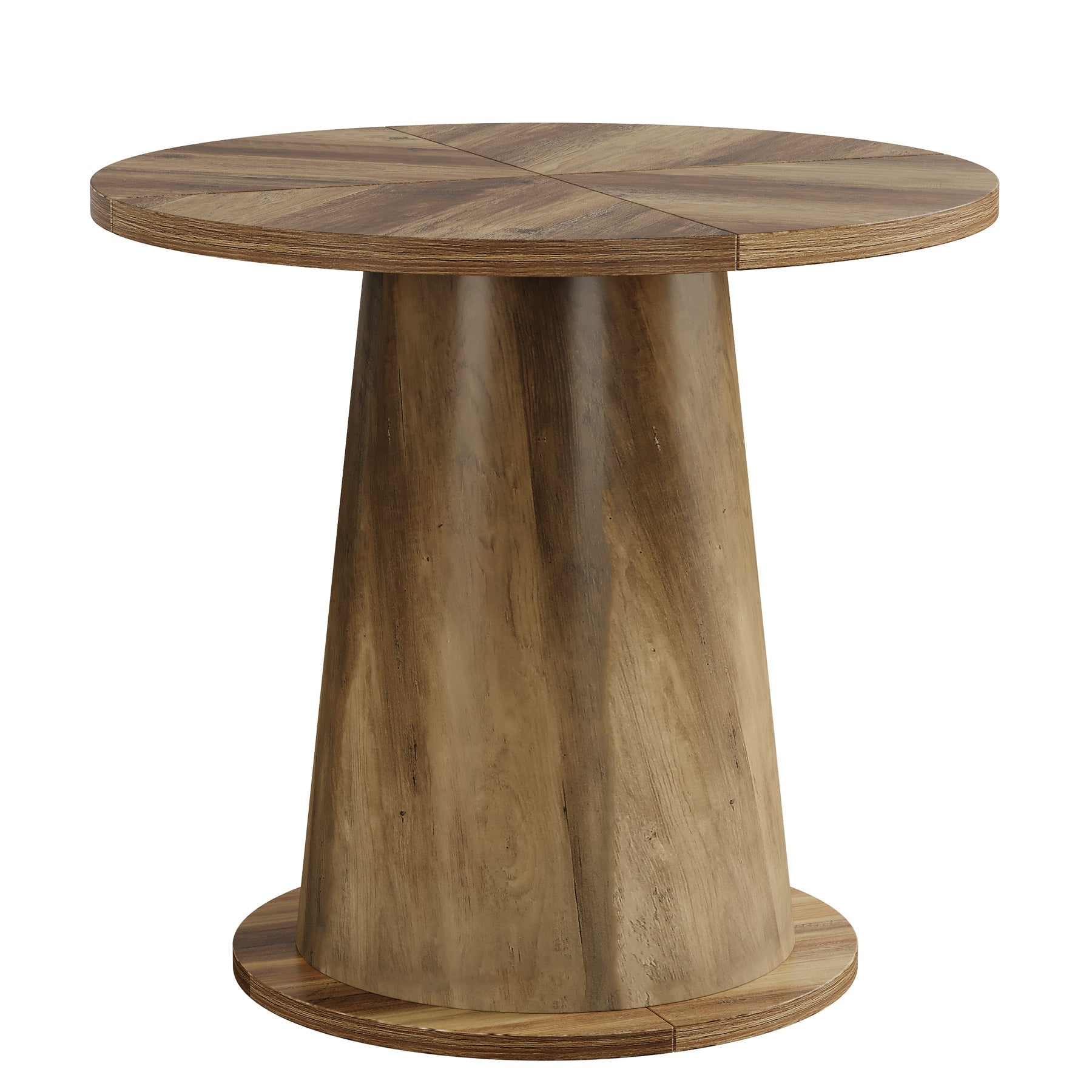Tribesigns Table de salle à manger ronde pour 2 à 4 personnes, Table de cuisine de 80 cm avec pied stable