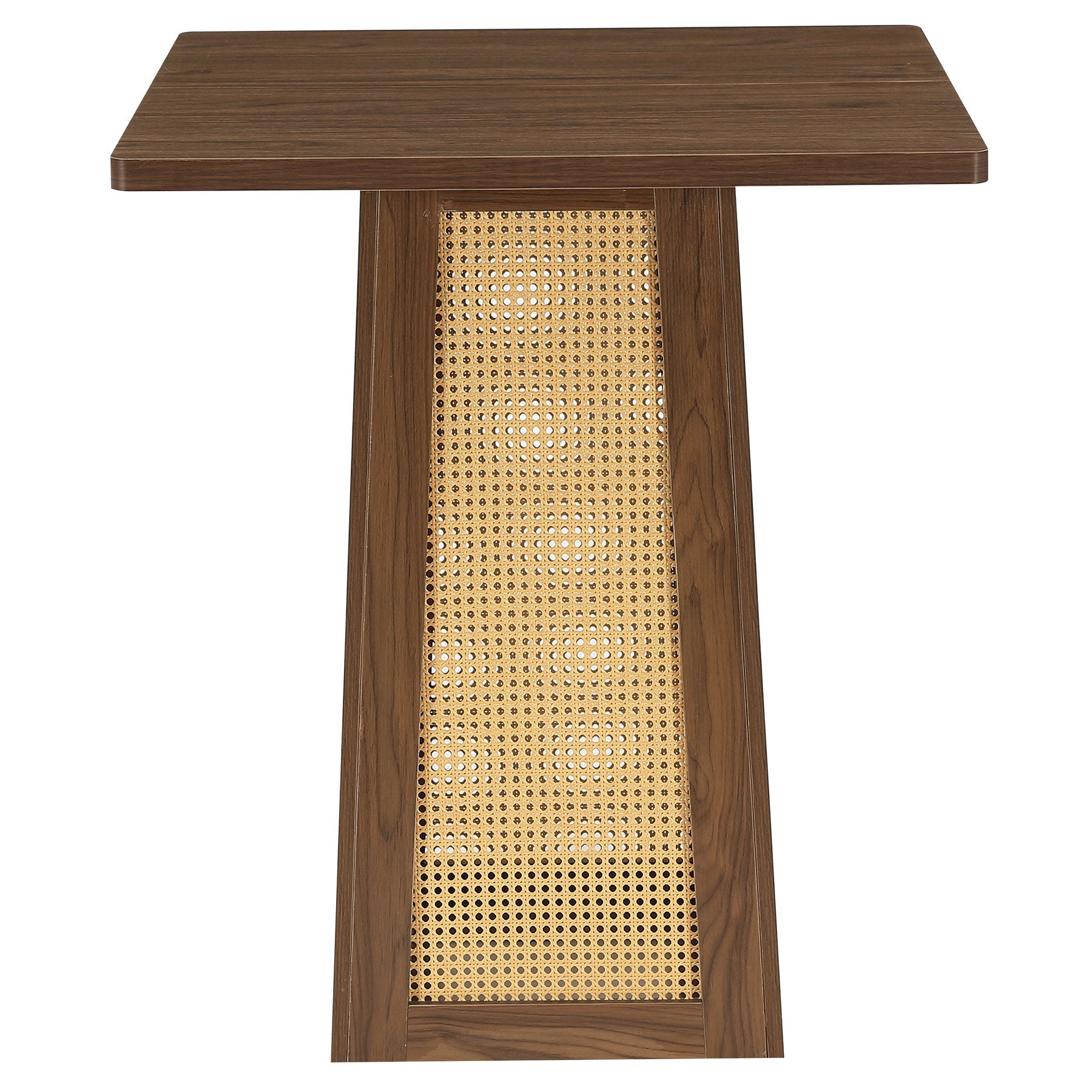 Tribesigns Table bistro carrée 80 x 80 cm avec pied central, Idéale pour le bar à domicile, le salon et les petits espaces