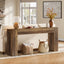Tribesigns Table console 160 cm, Table de canapé rustique Table de couloir avec pieds robustes