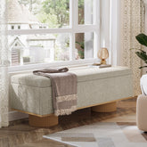 Banc à chaussures de 128 cm, Banc d'entrée rembourré avec rangement pliable 3