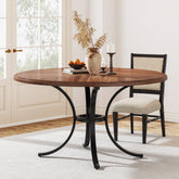 Table à manger Tribesigns, Table de cuisine ronde moderne de 120 cm pour 4 à 6 personnes 3