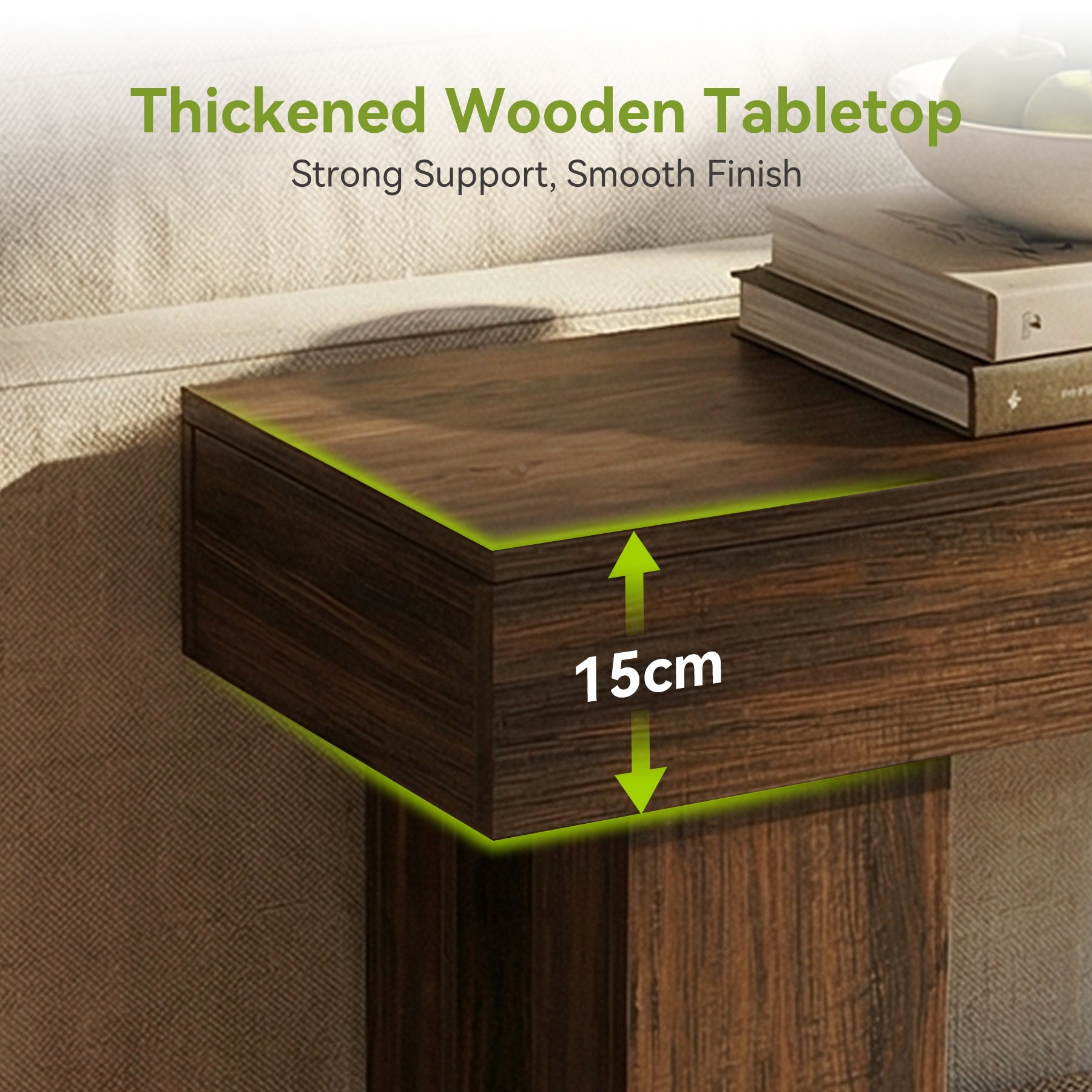 Tribesigns Table console de style industriel à 2 niveaux, 160 cm Table d'appoint étroite pour canapé avec étagère