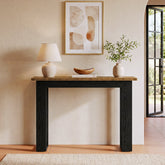 Tribesigns Console étroite 105 cm, Table d'entrée style industriel avec étagère de rangement 3