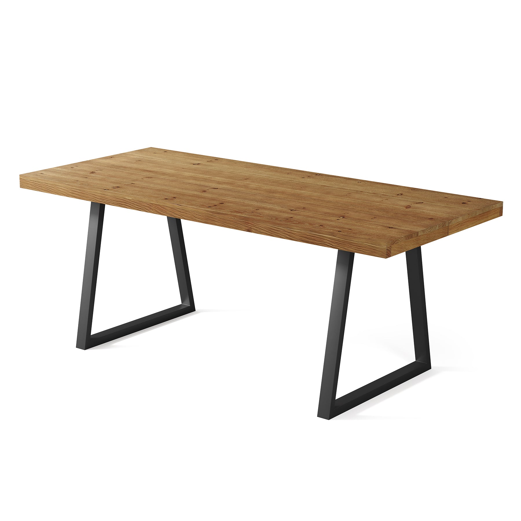 Tribesigns Bureau industriel de 160 cm, plateau en bois massif et pieds robustes en métal