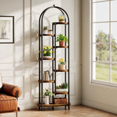 Étagère à plantes de 180 cm de haut avec 8 étagères, Support pour 10 plantes Étagère d'angle avec structure métallique 3
