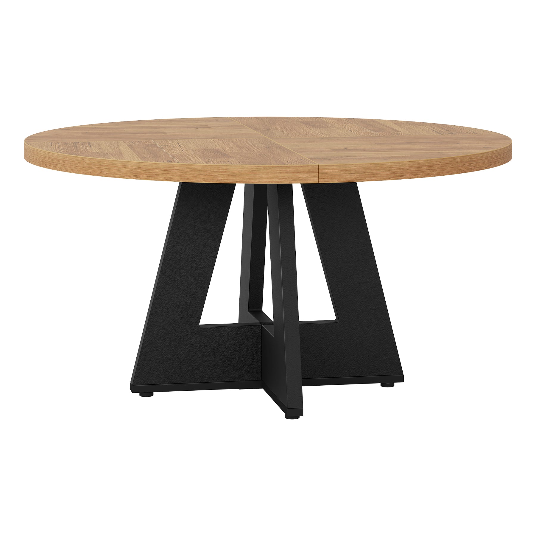 Tribesigns Table à manger, Table de cuisine ronde de 120 cm pour 4 personnes