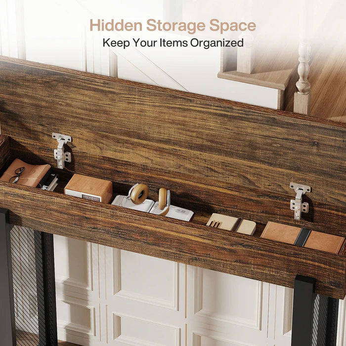 Tribesigns Console de 41 pouces, Petite table d'entrée de canapé avec rangement