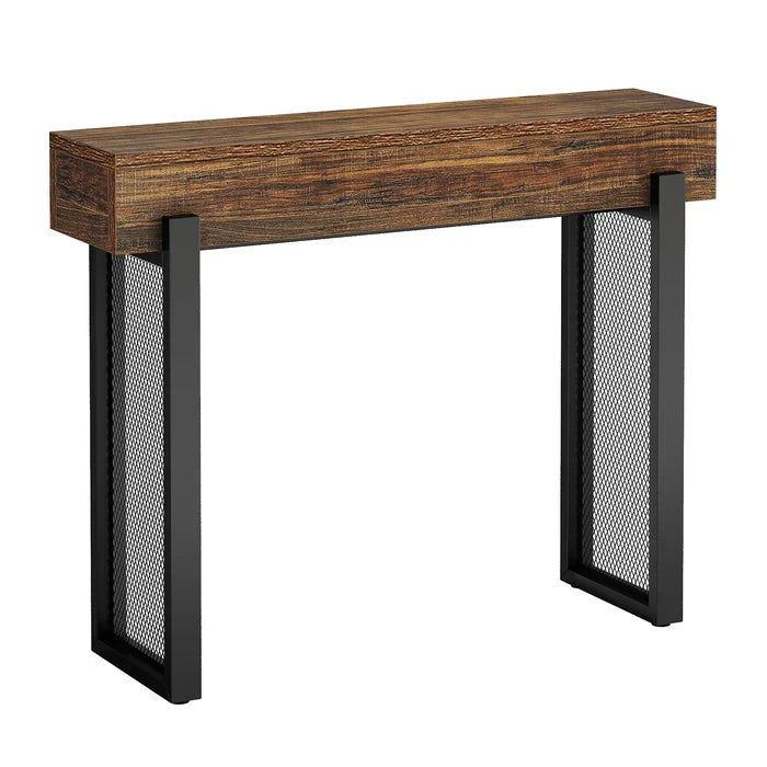 Tribesigns Console de 41 pouces, Petite table d'entrée de canapé avec rangement